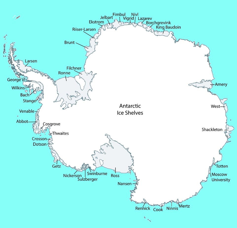 Antarctic ice shelf that jumps twice a day could trigger an icequake