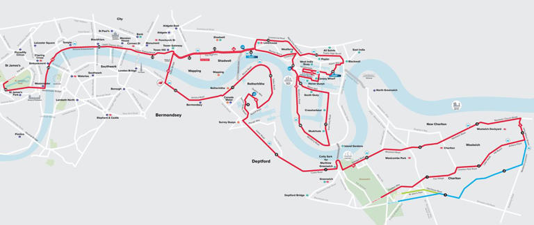 London Marathon route: What to expect along the iconic 26.2-mile course