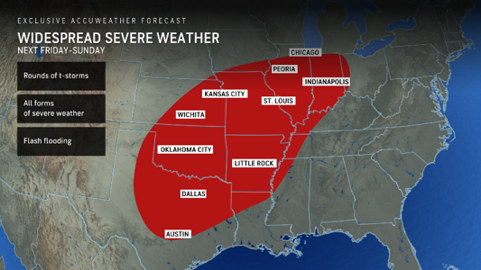 Severe weather in the forecast next week<br><br>