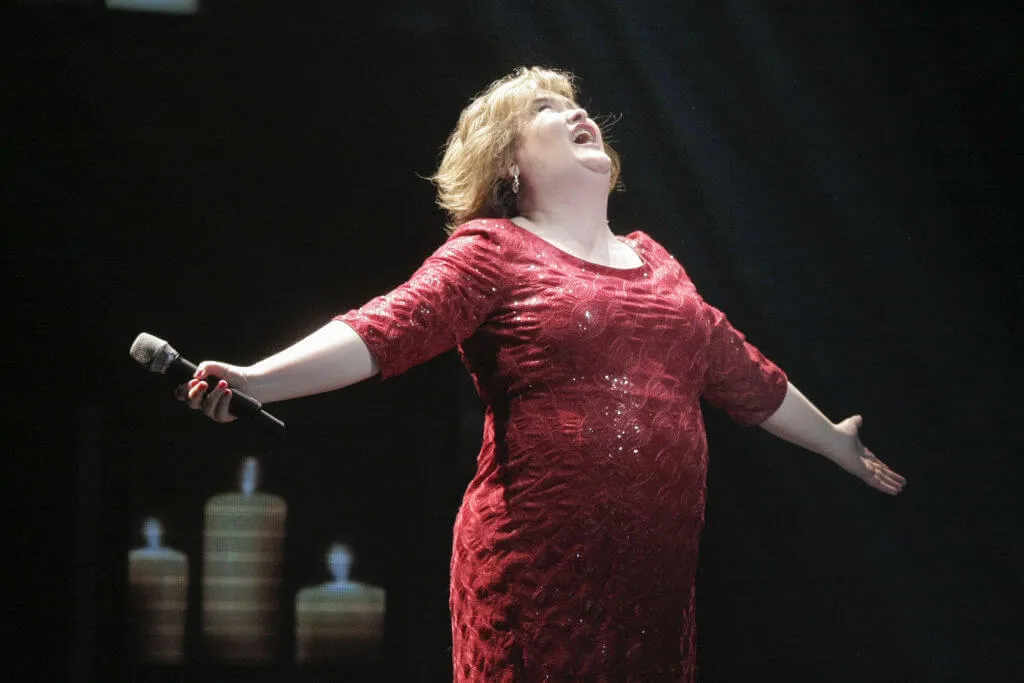 <p>Susan Boyle has come a long way from the day she stepped on stage for <i>Britain's Got Talent </i>to perform. At that moment, no one knew who the Scot was. She told the audience that she wanted to be like Elaine Paige, an English singer who's best known for her performances in musicals. </p> <p>The audience chuckled when Boyle made this statement. But she went on to completely wow them. After her performance, Judge Piers Morgan told her, "When you stood there with that cheeky grin and said, 'I want to be like Elaine Page,' everyone was laughing at you. No one is laughing now."</p>