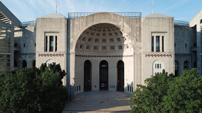 Ohio Stadium, also known as the Horseshoe, the Shoe, and the House That Harley Built, is on the campus of The Ohio State University. Photographed Wednesday, June 17, 2020.  ghows-OH-200829492-cd65ebb2.jpg