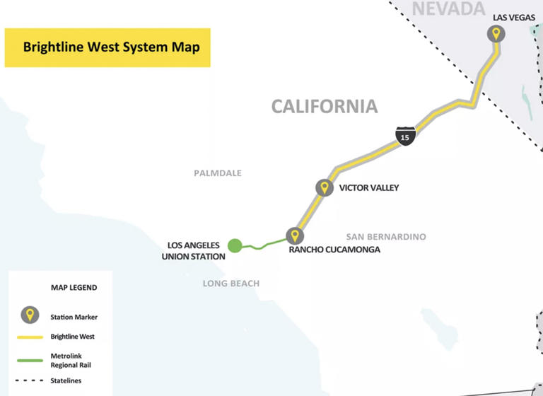 Brightline West groundbreaking set for Monday