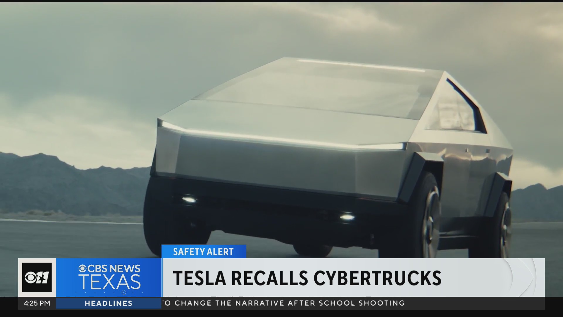 Tesla Recalls Nearly 4,000 Cybertrucks