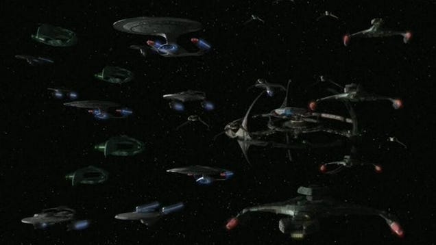 Star Trek likes to imagine itself as a franchise that is largely above conflict, but it is defined by it: and how its most idealized heroes in Starfleet and the Federation react to, and become shaped by it. While Trek’s history is littered with devastating battles, few conflicts hold a mirror to Star Trek quite like the bloodiest of them all—Deep Space Nine’s Dominion War. As one of the most legendary moments in the conflict celebrated its anniversary earlier this week—marking the airing of “In the Pale Moonlight”, where Captain Sisko sells his soul to bring the Romulan Star Empire into the war on the Federation’s side—we’re taking a look back at the longest game a Star Trek show ever played in setting up what would become one of its most memorable arcs, and a story that would forever shape its legacy.