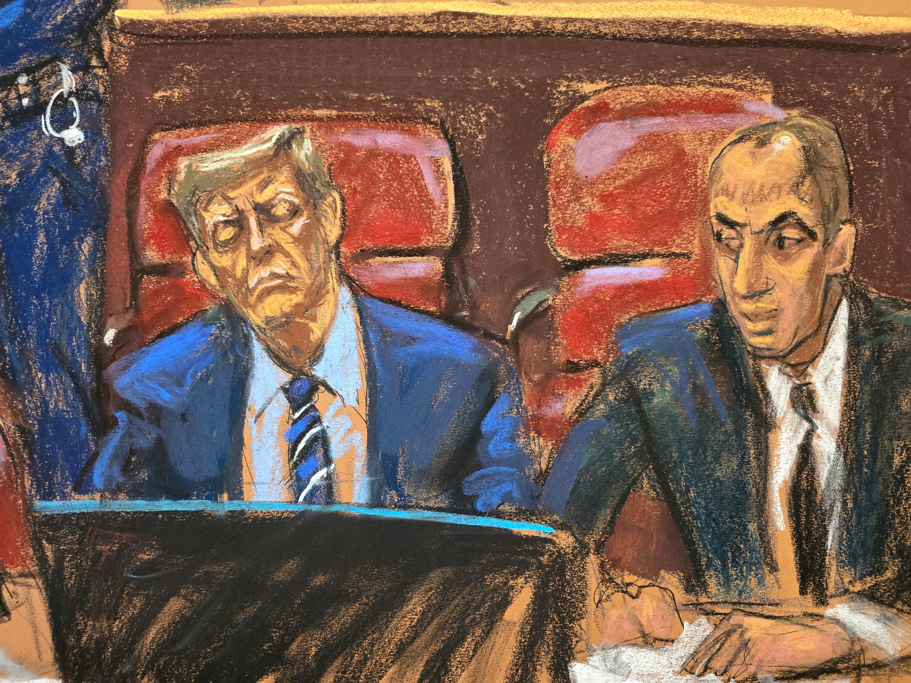 sleeping, smirking and stalking out of court: donald trump’s first week of criminal trial in pictures