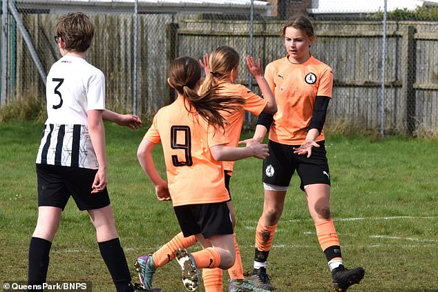 all-girl football team of 11 and 12-year-olds destroy male opponents