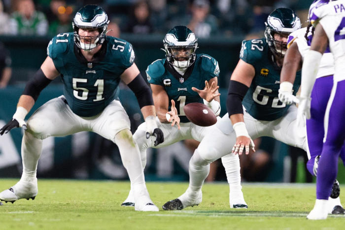 cam jurgens set to anchor eagles' offensive line in post-kelce era.