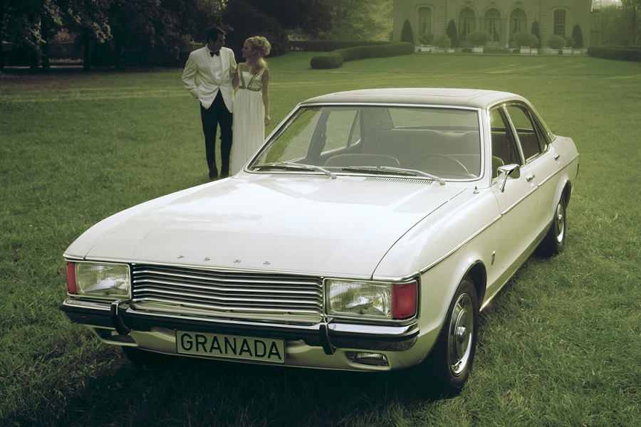 <p>Released in 1972, the first-generation Granada symbolically represented the integration of Ford’s British and German divisions. It replaced the <strong>Zephyr</strong>, which came from the UK, and the <strong>P7</strong>, which was developed in Germany. Factories in both countries built the Granada with either a V4 or a V6 engine.</p><p><strong>1977</strong> brought the second-generation Granada, which was offered as a two- or a four-door saloon and as an estate. While it was not as popular as Ford’s smaller models, it regularly stood proud as the best-selling model in its class, especially in the UK. Ford retired the nameplate in continental Europe in <strong>1985</strong>, but it brought it back for the third and final time on the British variant of the <strong>Scorpio</strong>.</p>