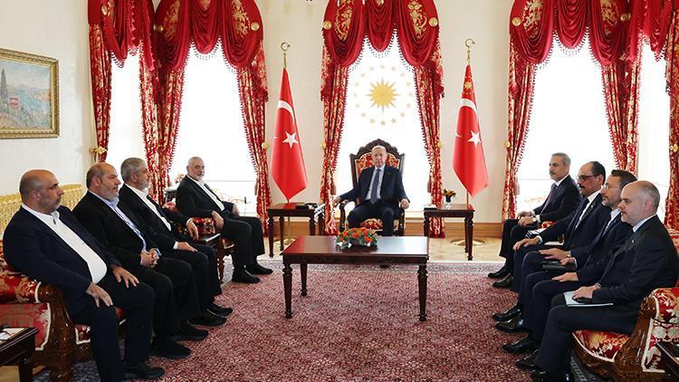 cumhurbaşkanı erdoğan ile hamas siyasi büro başkanı haniye ile görüştü