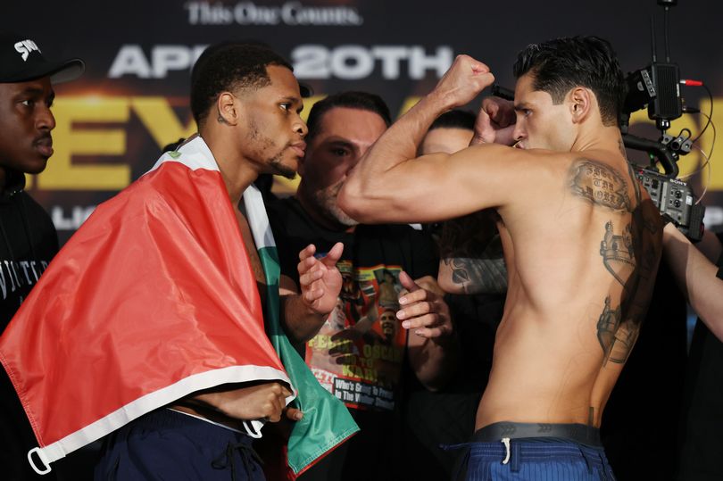 what uk time is devin haney vs ryan garcia? start time for world title bout
