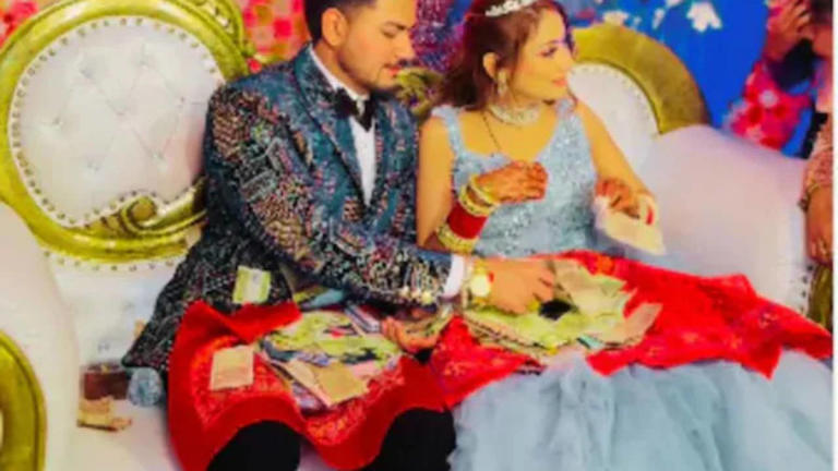watch: groom sneakily steals bride's sagan money, viral video makes netizens lol