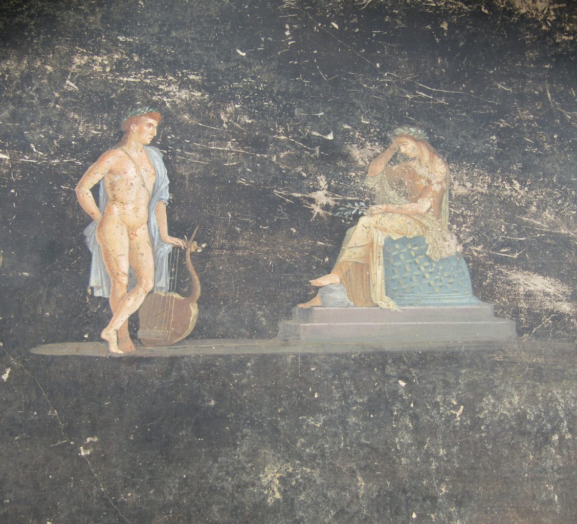 descubren un magnífico comedor decorado con frescos de la guerra de troya en las ruinas de pompeya