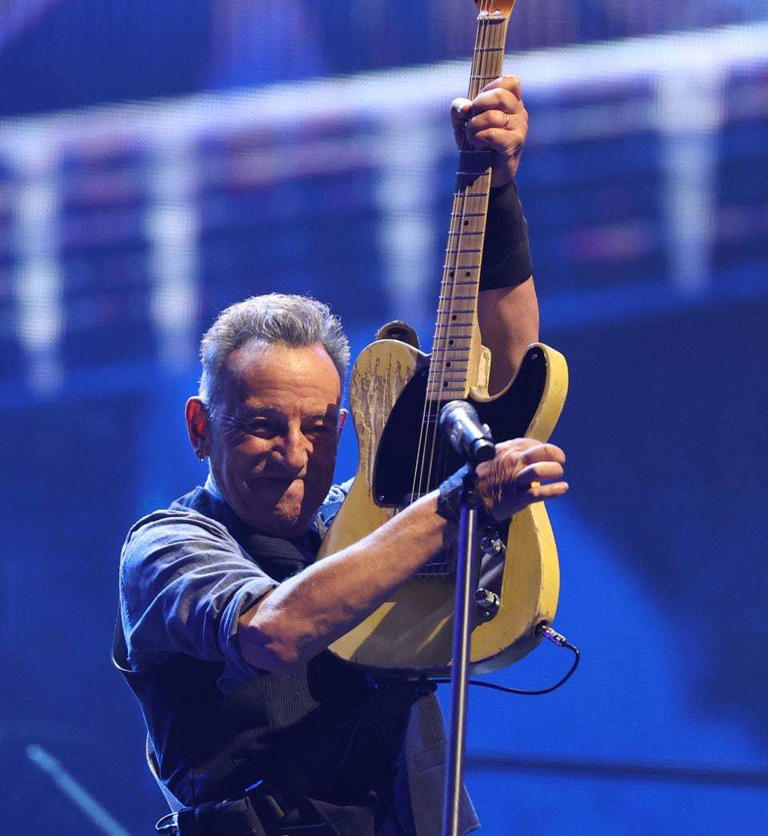 Bruce Springsteen and the E Street Band perform at the JMA Wireless Dome, Syracuse, NY, Thursday April 18, 2024.