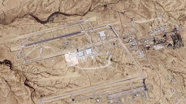 iranian attack damaged taxiway at israeli air base, satellite image shows