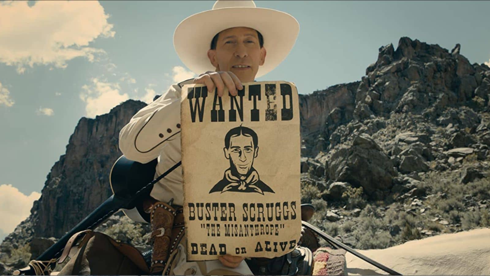 <p>The first anthology movie the Coen brothers made and their first as a Netflix Original, <i>The Ballad of Buster Scruggs</i> is the flagship of six western shorts. Each one occurs in the post-Civil War, manifest-destiny American wild west. Coen brothers and western movies’ synergy is a match made in Heaven.</p><p>As demonstrated in <i>True Grit,</i> they refresh tired western tropes and add zany humanity to their characters. Furthermore, their brand of black comedy makes an ample bedfellow for such a brutally violent period of American history, though with a touch of philosophical optimism. Not all the films hit the mark, but <i>Near Algodones, All Gold Canyon,</i> and the title film justify watching this unique collection.</p>