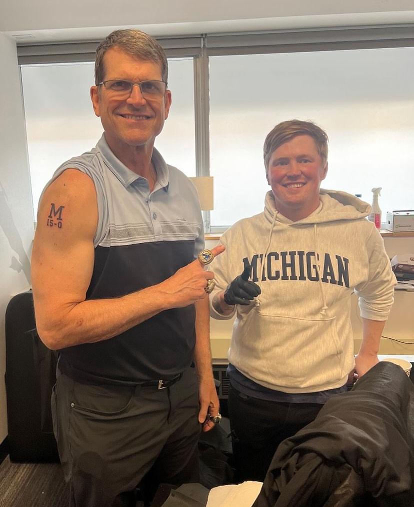 Jim Harbaugh Keeps Word, Gets Michigan ‘15-0′ Tattoo: ‘Impervious To Pain’