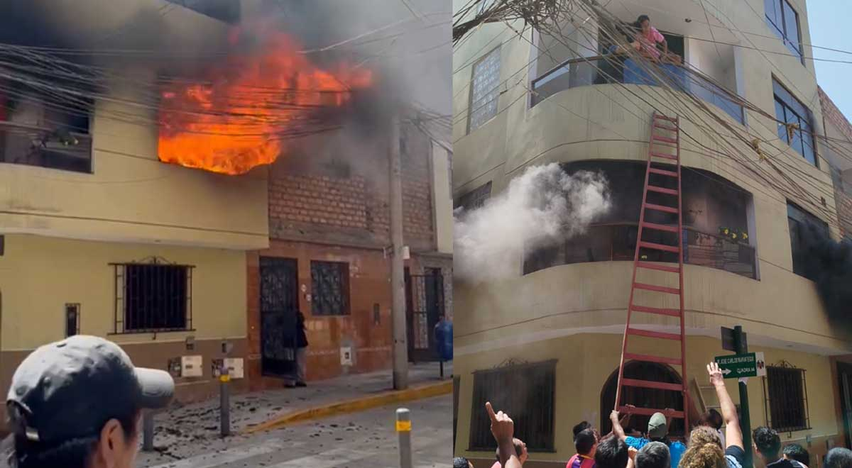 gigantesco incendio consume edificio en cercado de lima y personas quedan atrapadas