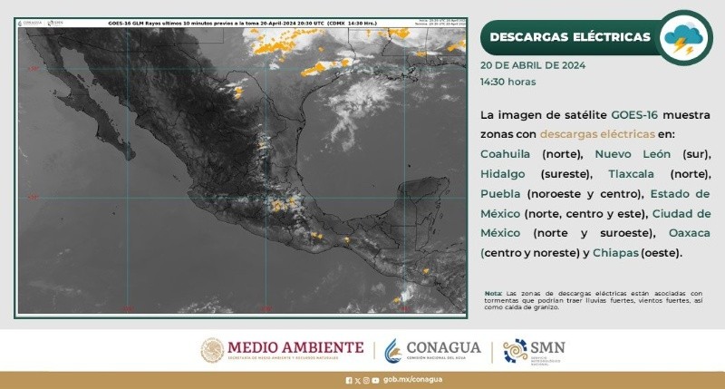 ¡aguas! habrá lluvias en 16 estados de méxico hoy con posible caída de granizo: conagua