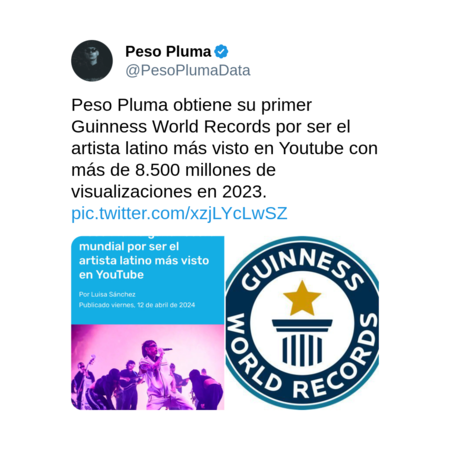 un mexicano acaba de ganar un récord guinness por ser el artista latino más visto en youtube y muy probablemente ya has adivinado quién es