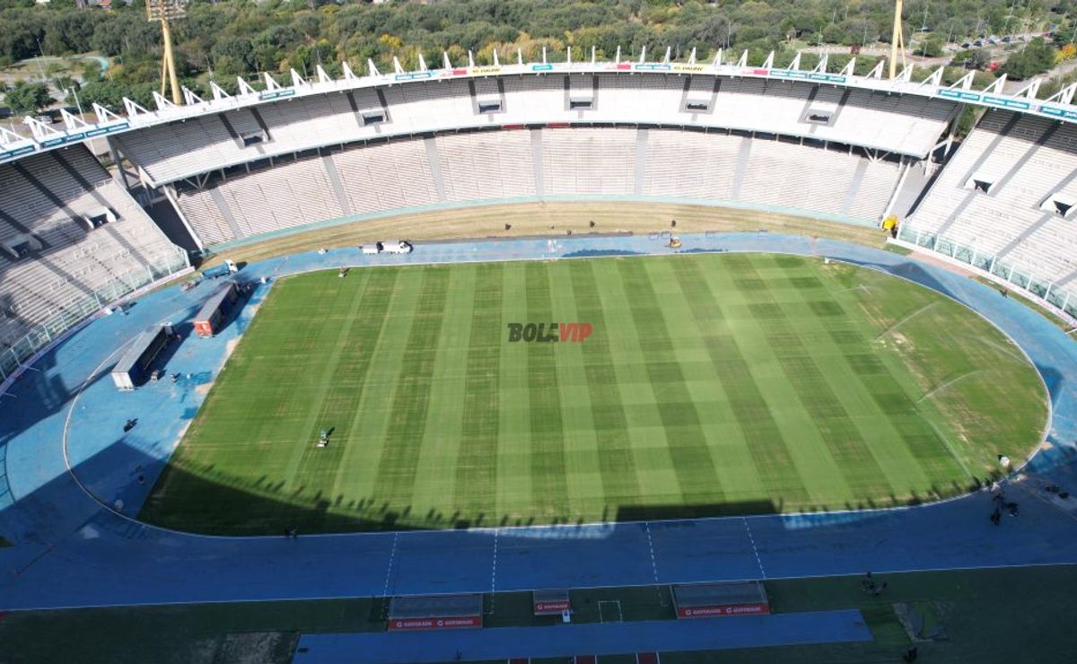 imágenes exclusivas: así está el campo de juego del kempes a menos de 24 horas para el superclásico entre river y boca