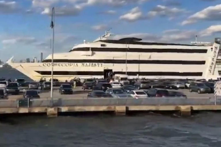 Several people were reportedly stabbed on a party boat near a busy Brooklyn pier on Saturday, with at least three hospitalized