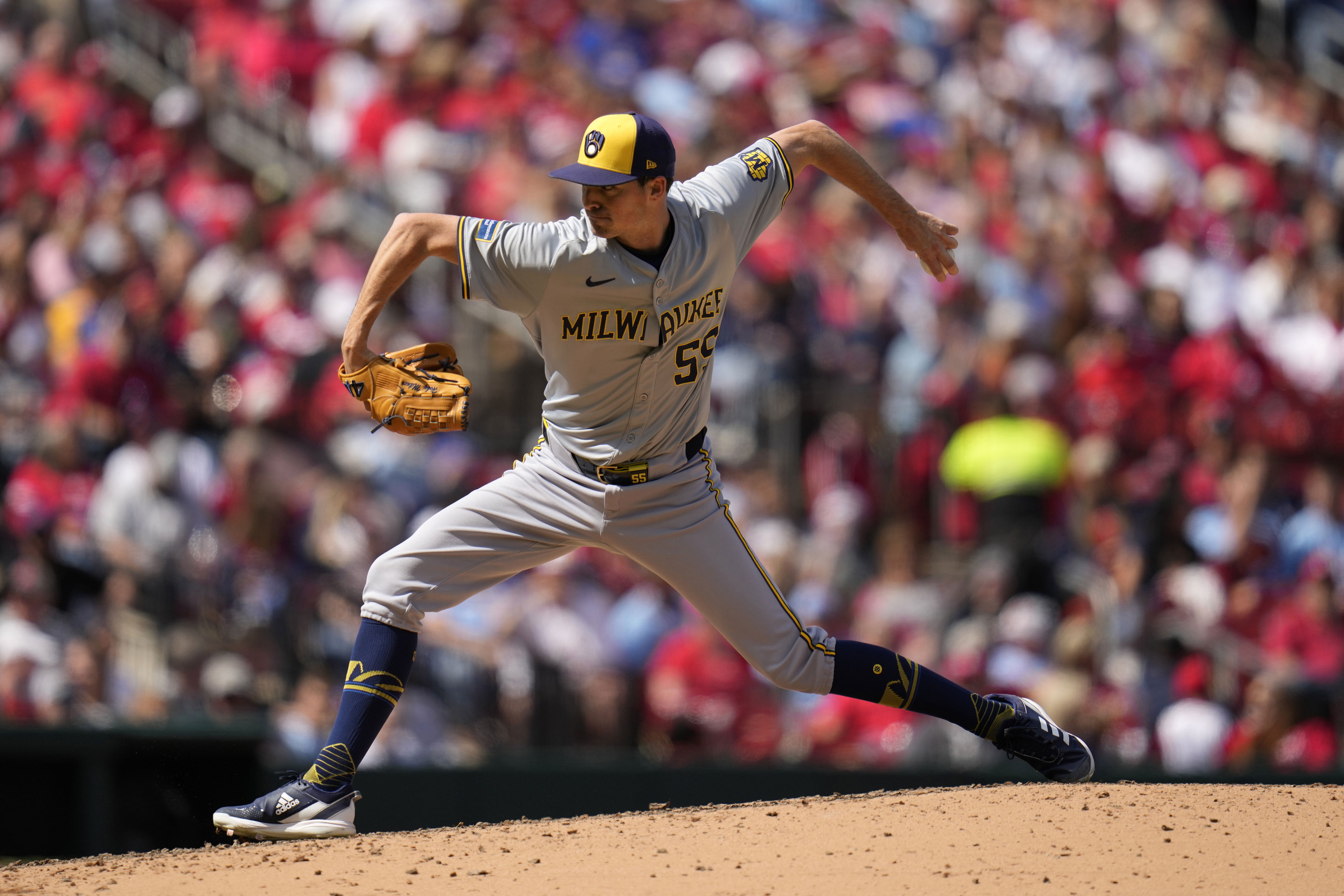 brice turang and jackson chourio hit back-to-back homers as brewers beat cardinals 12-5