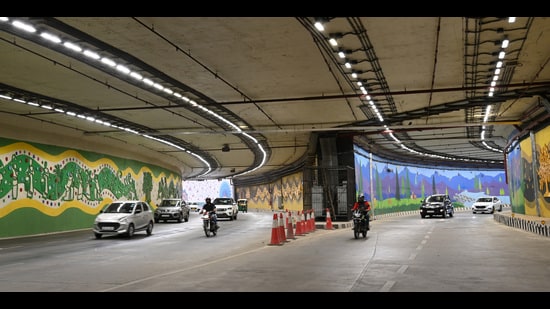 delhi: pwd completes repairs at pragati maidan tunnel