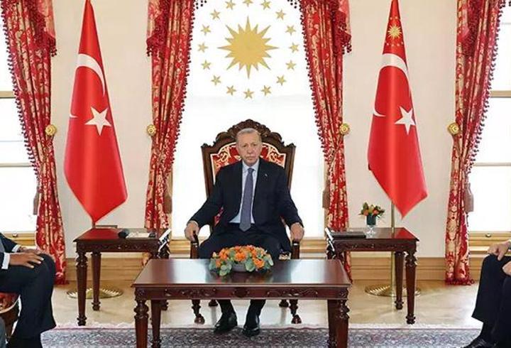 cumhurbaşkanı erdoğan mısır dışişleri bakanı shoukry'i kabul etti