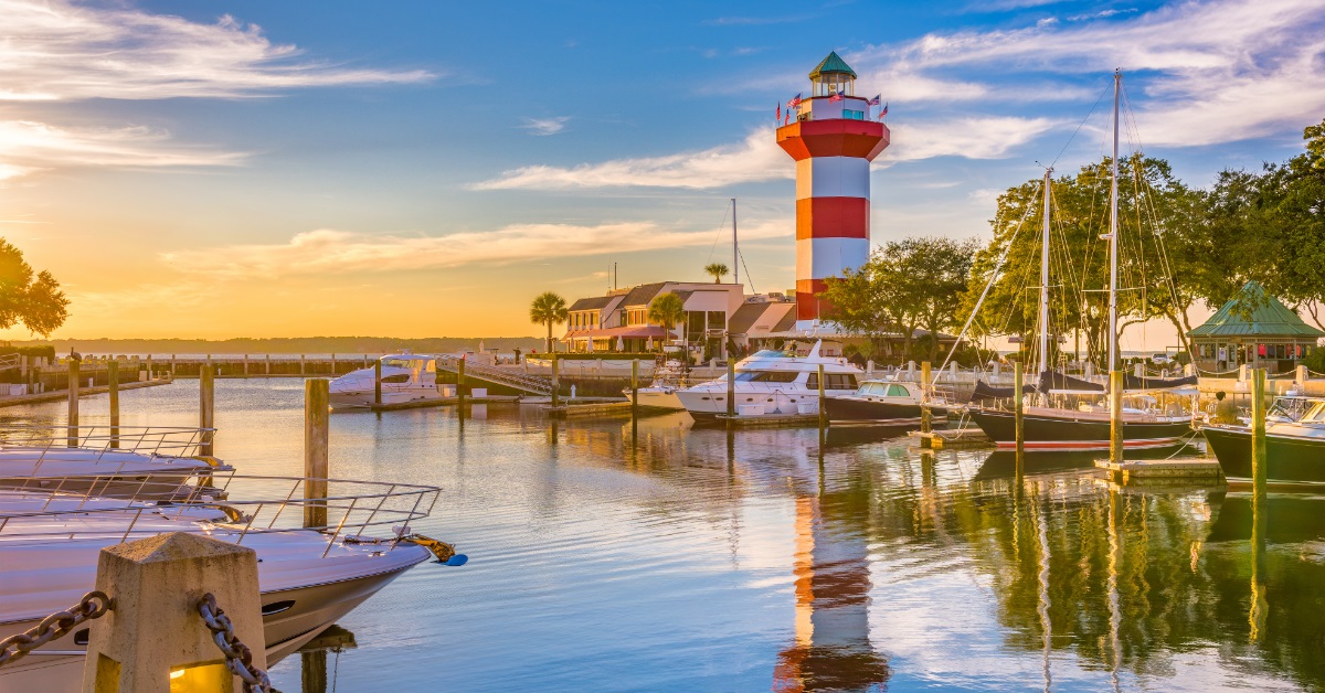 <p> Another beach town you may have heard of is Hilton Head, named the best U.S. Island to visit by Conde Nast Traveler. </p> <p> The town has plenty of beachfront resorts to choose from, with amenities like pools, oceanfront cabanas, and golf if you want to get away from the sand. </p> <p> You’re also close to Savannah, Georgia, if you want to explore a historic Southern town and spend the day away from the beach. </p>