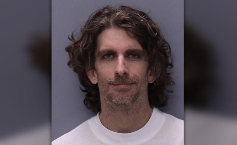 Max Azzarello is seen in a mugshot from a Florida arrest last year.