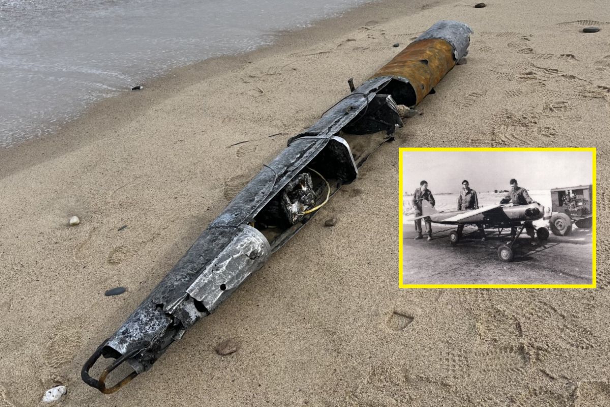 niezwykłe odkrycie na plaży. znaleźli dron sprzed 70 lat!