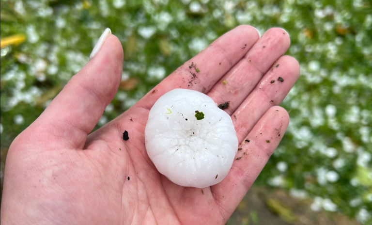 Saturday downpours trigger flash flooding, large hail across South