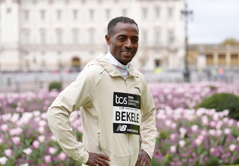 london marathon pays tribute to last year's winner kelvin kiptum, who died in car crash