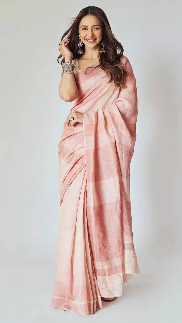 Rakul Preet Singh's Blush Pink Saree Is What Summer Dreams Are Made Up Of