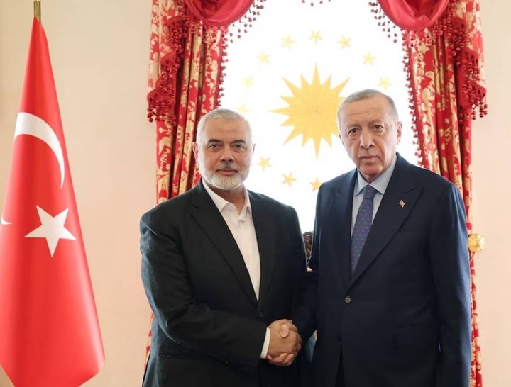 erdogan bertemu pemimpin hamas, bahas perdamaian di gaza