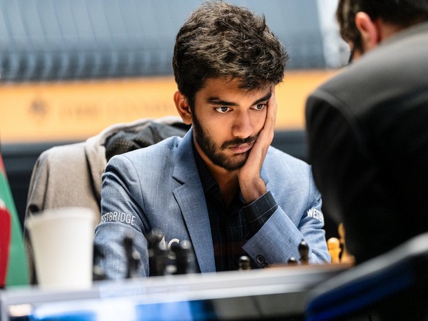 fide candidates 2024: gukesh becomes sole leader with one round left, beats firouzja