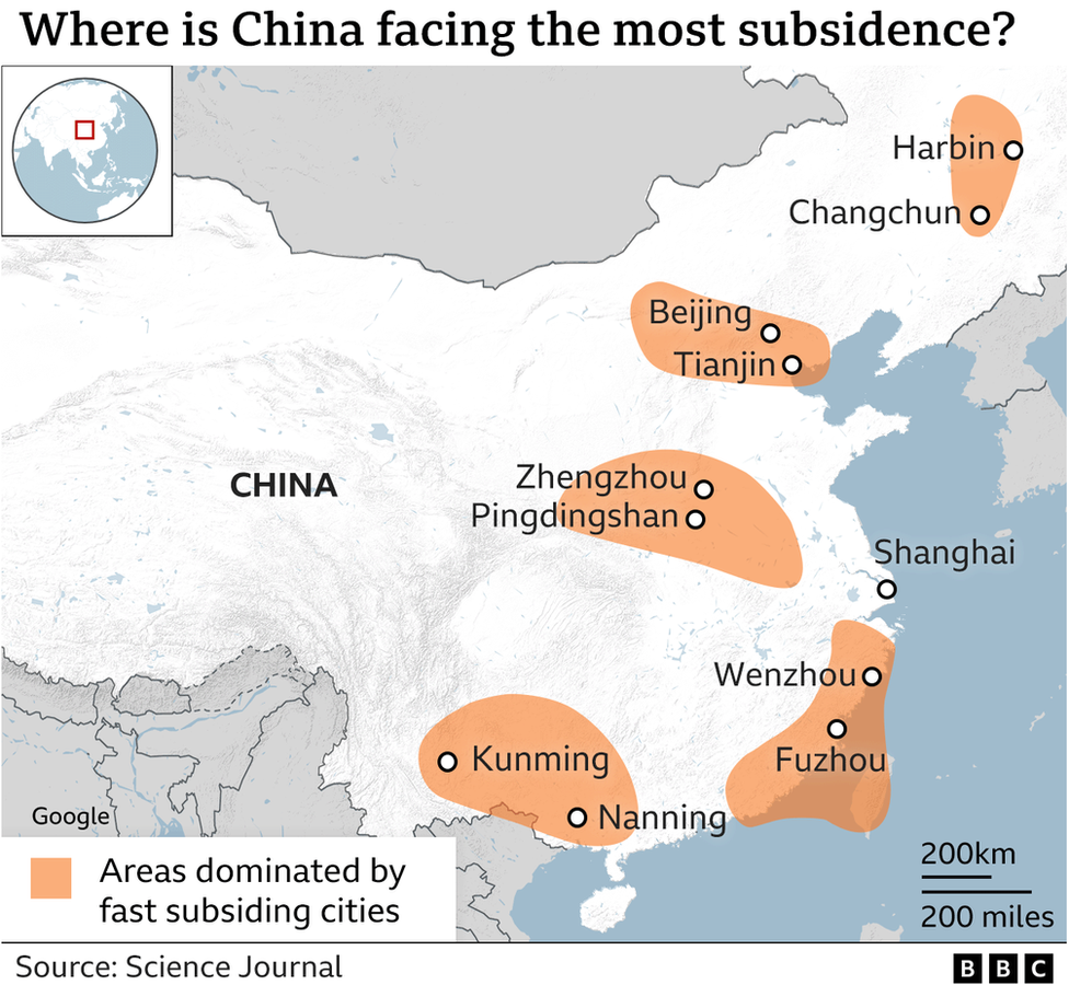 ทำไมเมืองใหญ่เกือบครึ่งหนึ่งของจีนกำลังจม ?