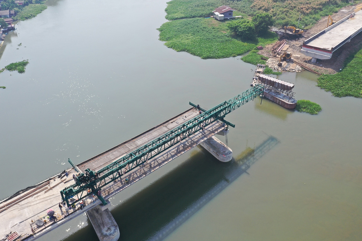 ข่าวดี สะพานข้ามแม่น้ำนครชัยศรี สร้างคืบ 91% ดีเดย์เปิดใช้กลางปี 2567