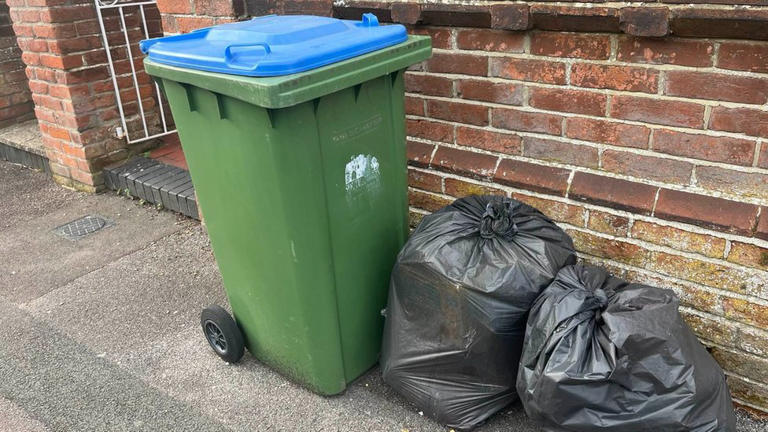 Residents have been leaving their recycling bins on the pavement due to uncertainty around collection