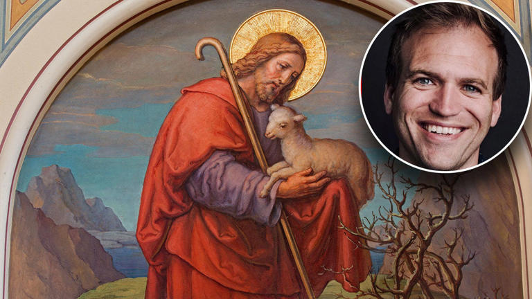 Sunday, April 21, is regarded as "Good Shepherd Sunday." As a shepherd, "God doesn’t promise us life will be easy, but He does promise us he’ll never leave us," said Rev. Johnnie Moore, shown above in inset. Fox News