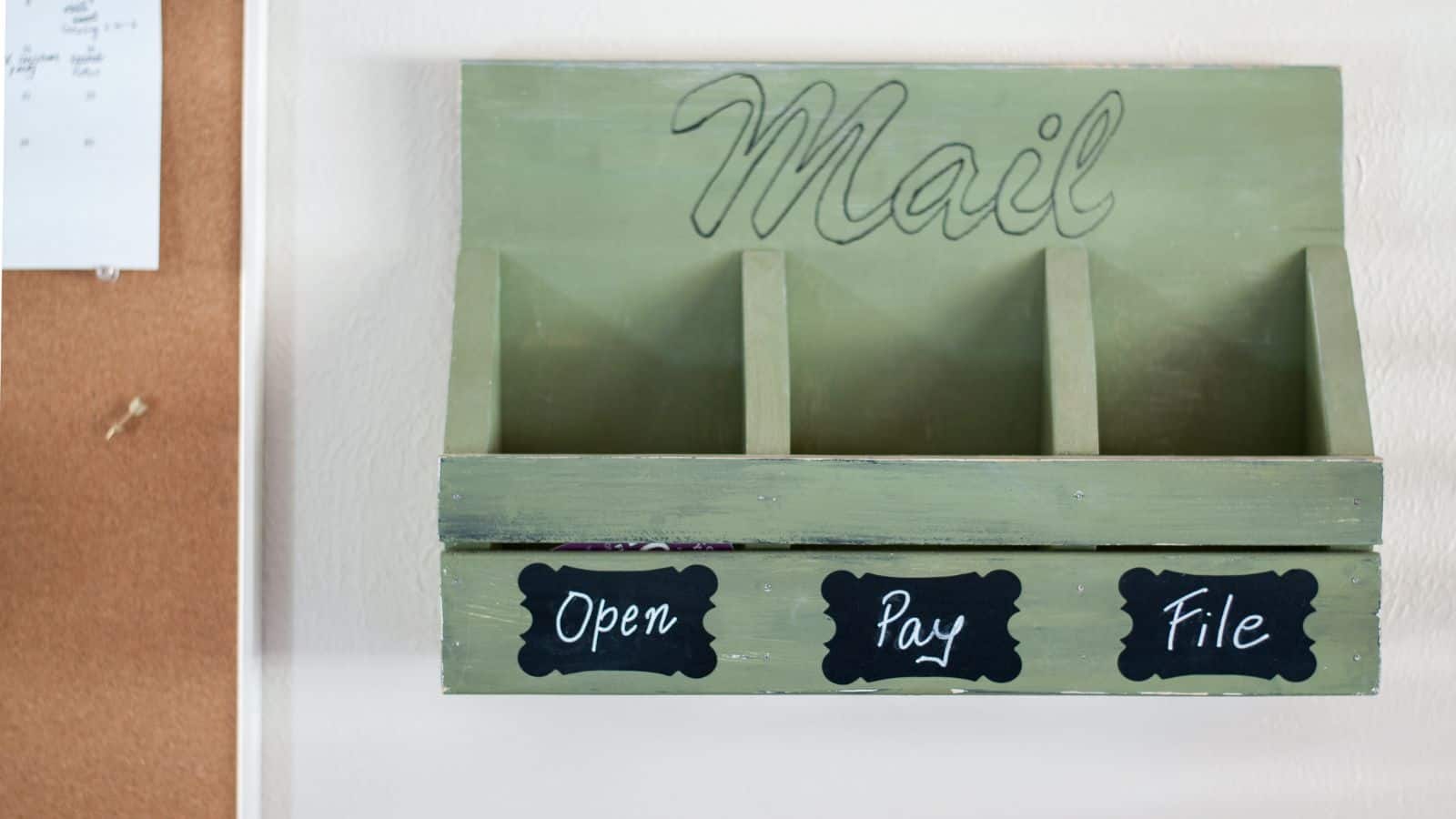 <p>No power tools are needed to make this easy DIY mail organizer. It can be made using a miter box, a hand saw, and a hammer. It’s a quick and easy project that kids can make, and it makes a great gift! <a href="https://www.anikasdiylife.com/easy-diy-wall-mail-organizer/">Plans and video tutorial here.</a></p>