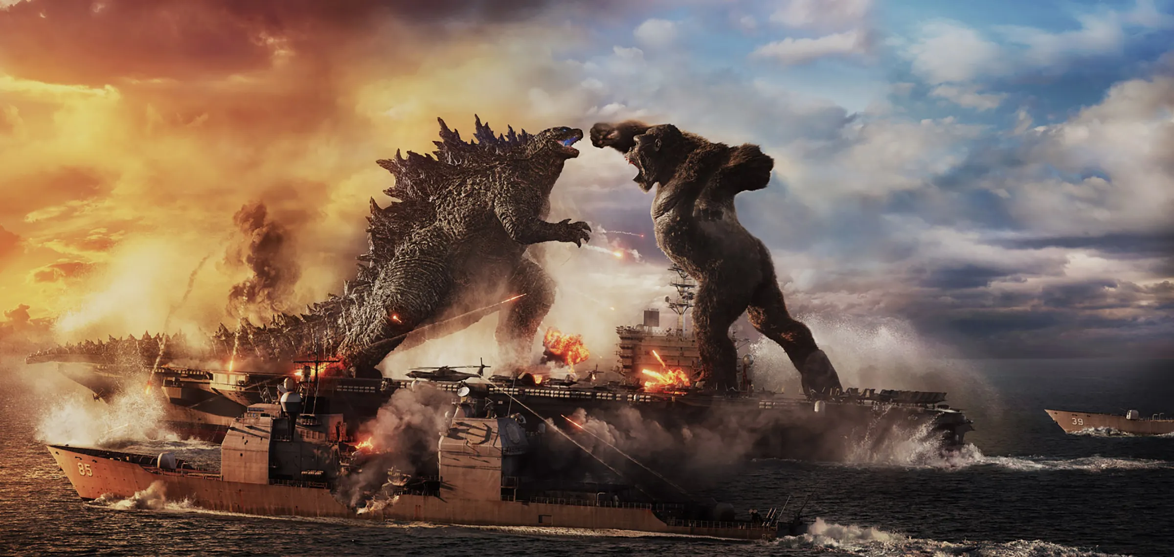 <p>Witness the ultimate clash of titans as Godzilla and Kong face off in a battle that will determine the fate of the world. With stunning visual effects and heart-pounding action, this film delivers an epic showdown of colossal proportions.</p>