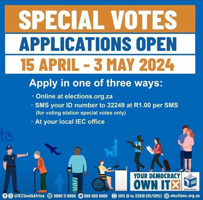 IEC has received more than 20 000 applications for special and Section