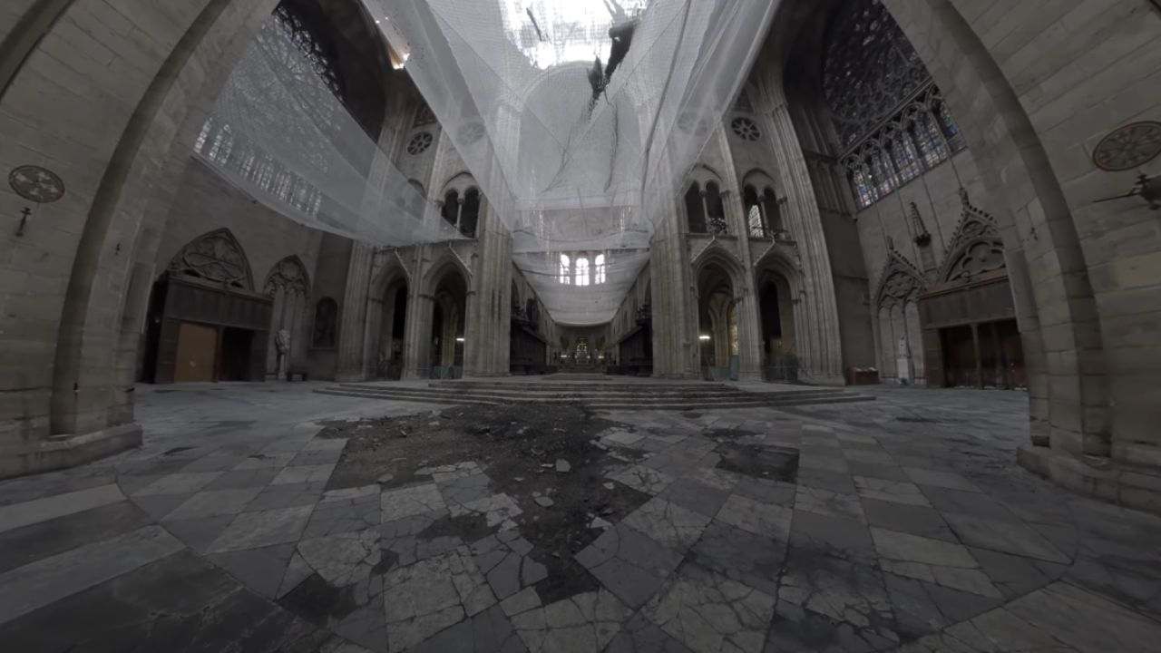 <p>People worldwide were shocked when they learned about the fire that destroyed part of the 861-year-old UNESCO heritage building. Surprisingly, photogrammetry had just taken place weeks before the fire.</p><p>This 17-minute virtual video experience by Targo will show you the interior of the cathedral before and after the fire and can be viewed on Oculus’ website.</p>