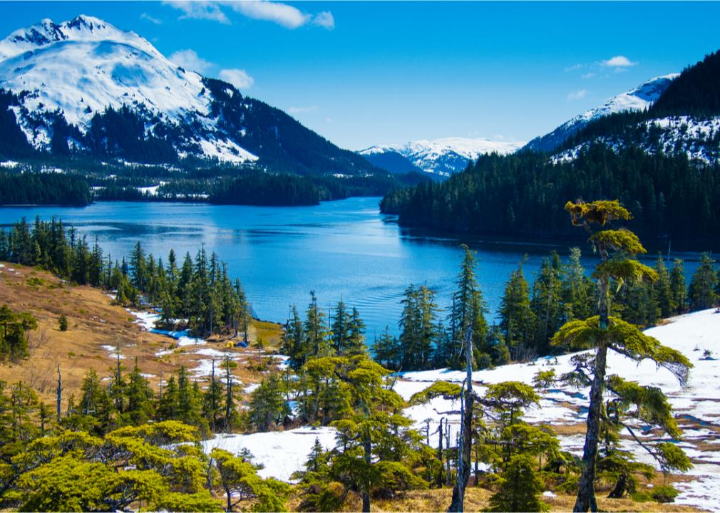 <p>Alaska doesn't see spring-like temperatures until much later than its mainland neighbors—often late May or June. But once it does, visitors find fewer crowds than in summer, unmelted glaciers, and the beginnings of the lush green scenery the state is known for.</p>