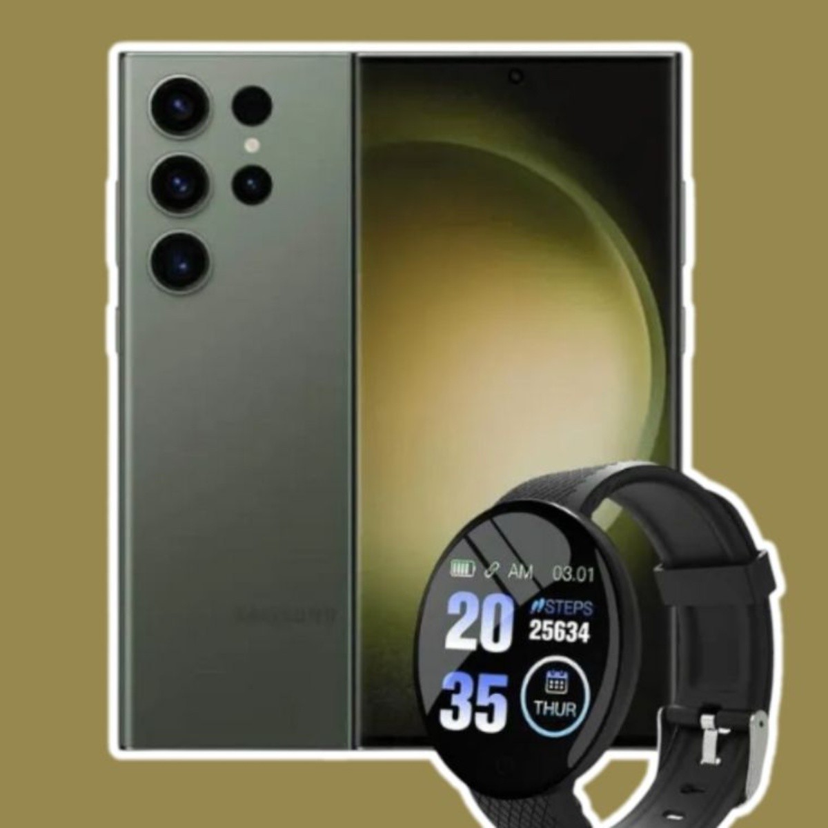 android, oferta: elektra baja celular samsung galaxy s23 ultra 512gb + smartwatch con $7,750 de descuento y 6msi