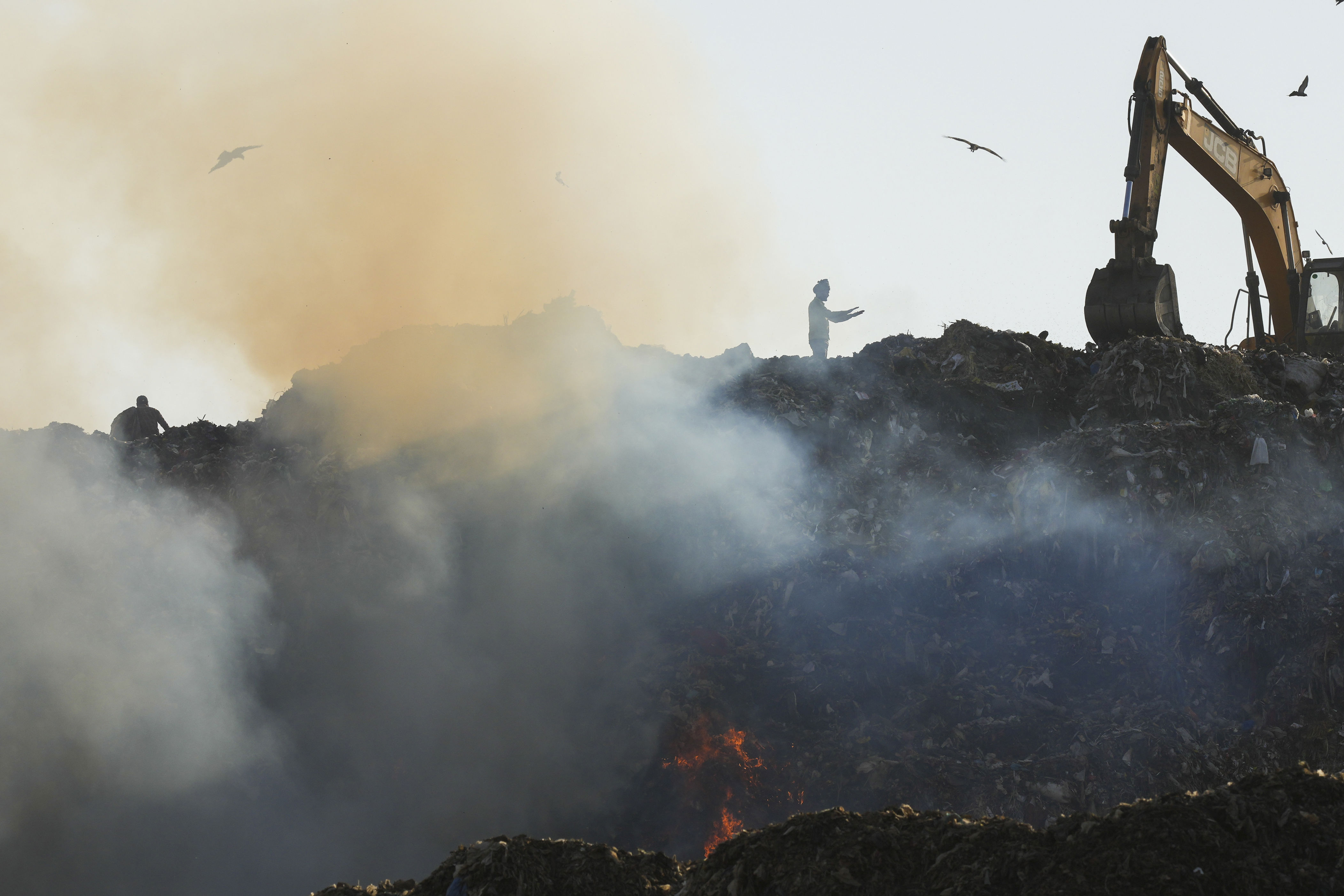 Fire Breaks Out At Delhi's Ghazipur Landfill Site