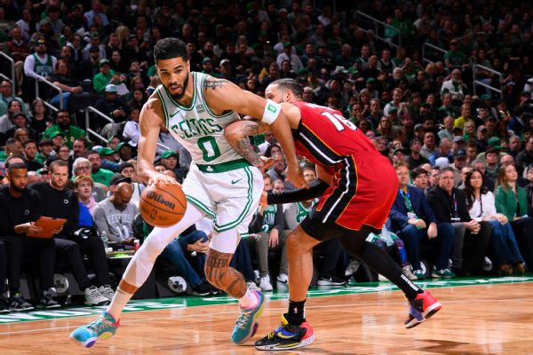 Jayson Tatum Sparks Celtics To Win Over Heat, Downplays Fall