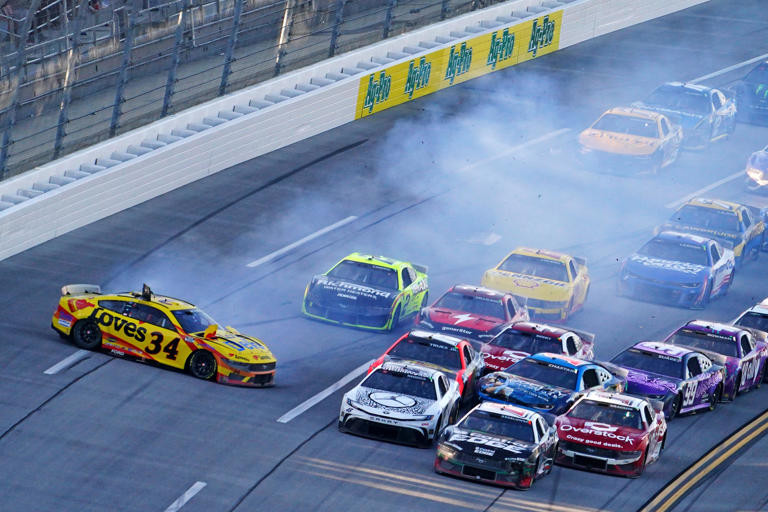 NASCAR Talladega crash 'Big one' takes out more than a dozen cars in