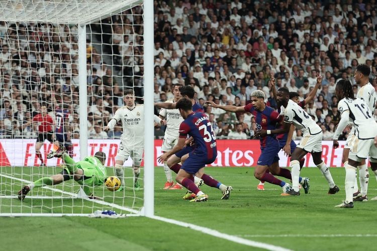 el clasico hadirkan gol hantu bocah sakti barcelona, presiden liga spanyol langsung respons, cuma balas 2 kata